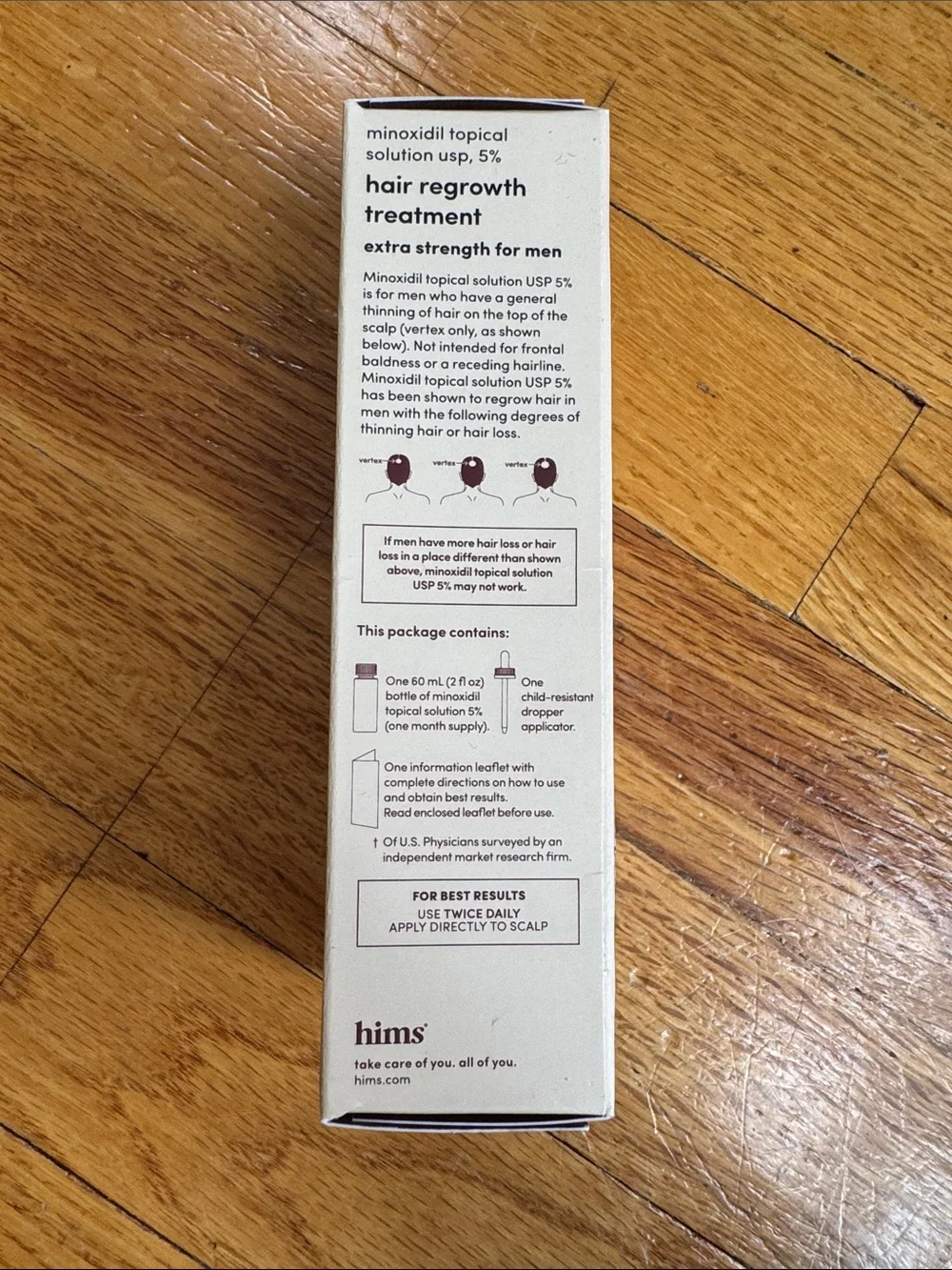 hims Hair Regrowth Treatment for Men - White